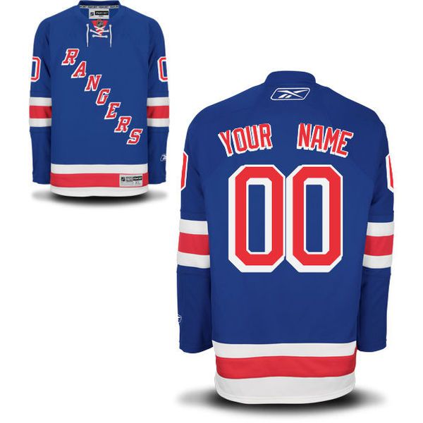 Reebok New York Rangers Custom Youth Premier Home NHL Jersey